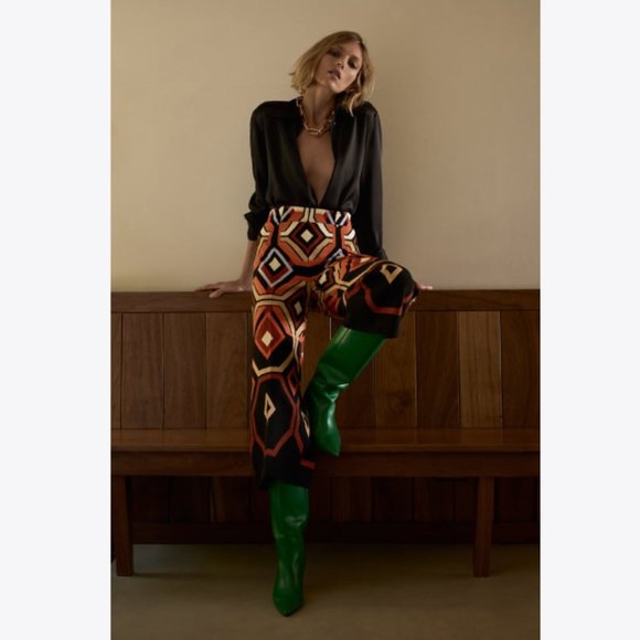 BLOGGER'S FAVE! Zara Retro High Waisted Culottes NWT - Picture 16 of 17